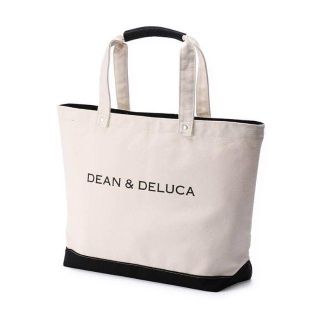 ディーンアンドデルーカ(DEAN & DELUCA)の新品★DEAN & DELUCA　ブラック&ナチュラル　キャンバストートバッグ(トートバッグ)