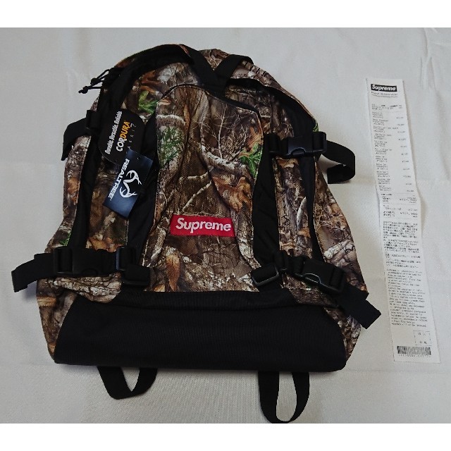 バッグsupreme backpack 19fw camo 新品未使用