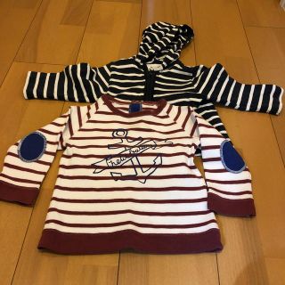 プチバトー(PETIT BATEAU)のプチバトー ボーダー80 おまけ付き(シャツ/カットソー)