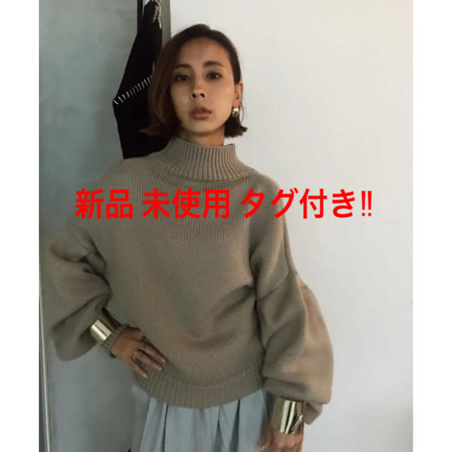 Ameri VINTAGE(アメリヴィンテージ)の★新品 AMERI BALLOON SLEEVE KNIT TOP レディースのトップス(ニット/セーター)の商品写真