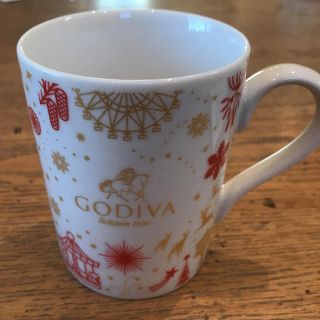 ゴディバ　GODIVA クリスマス　限定　ノベルティ　マグカップ　マグ　日本製(グラス/カップ)