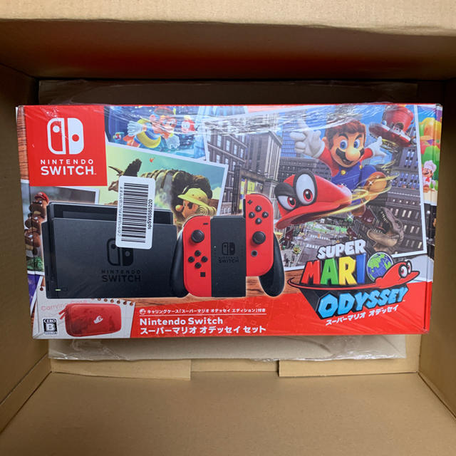 【新品】 新品未開封　ニンテンドースイッチ本体 マリオオデッセイ同梱版ゲームソフト/ゲーム機本体