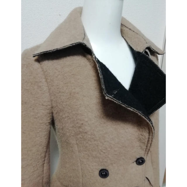 PAOLA FRANI(パオラフラーニ)のパオラフラーニ コート ジャケット アウター ベージュ ブラック レディースのジャケット/アウター(ノーカラージャケット)の商品写真