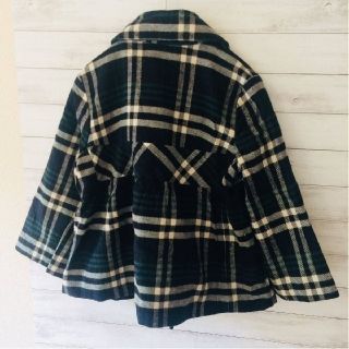 オリーブデオリーブ(OLIVEdesOLIVE)の【美品】オリーブデオリーブ OLIVE des OLIVE チェック柄 XS位(ノーカラージャケット)