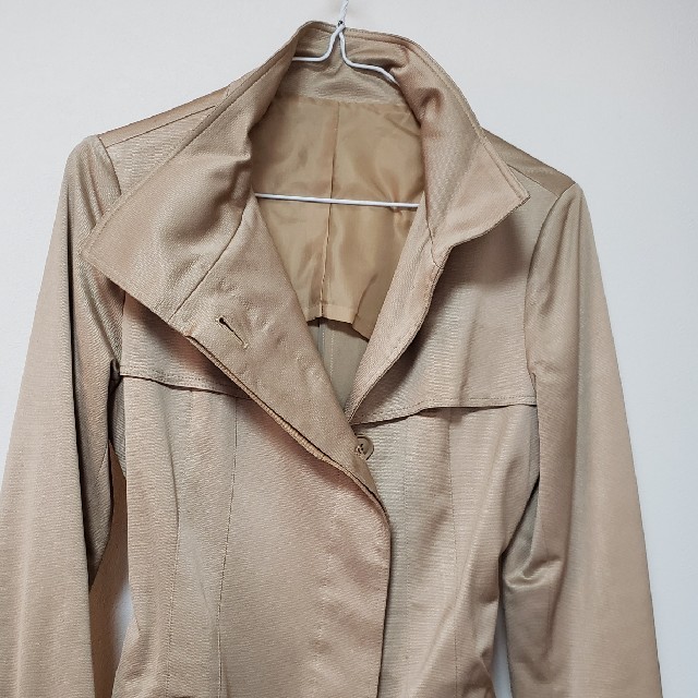 OFUON(オフオン)のオフオン　ショートコート　M　ブラウン レディースのジャケット/アウター(トレンチコート)の商品写真
