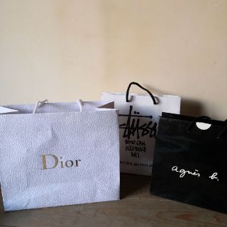 ディオール(Dior)のDior　STUSSY　アニエスベー　ショッパーズ(ショップ袋)