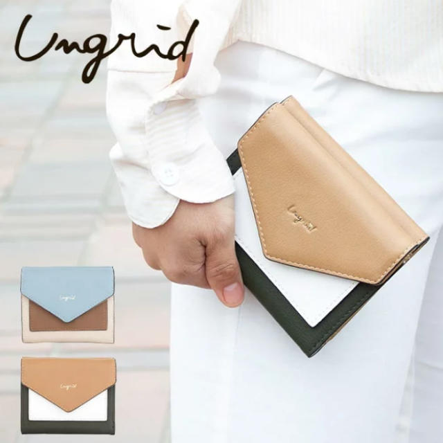 Ungrid(アングリッド)のungridアングリッド三つ折り財布 新品箱付　定価¥5,900 レディースのファッション小物(財布)の商品写真