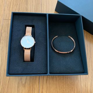 ダニエルウェリントン(Daniel Wellington)の正規品　ダニエルウェリントン　ローズゴールド28mm バングルセット(腕時計)