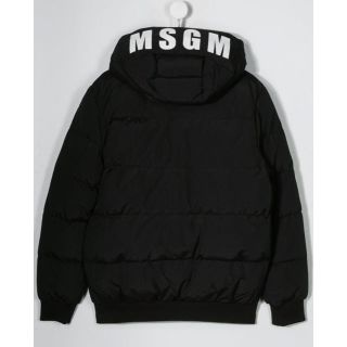 エムエスジイエム(MSGM)の✴︎新品✴︎MSGM フードジャケット　ブラック(ダウンジャケット)