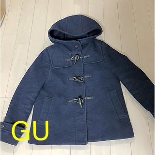 ジーユー(GU)のGU ショートダッフルコート　L(ダッフルコート)