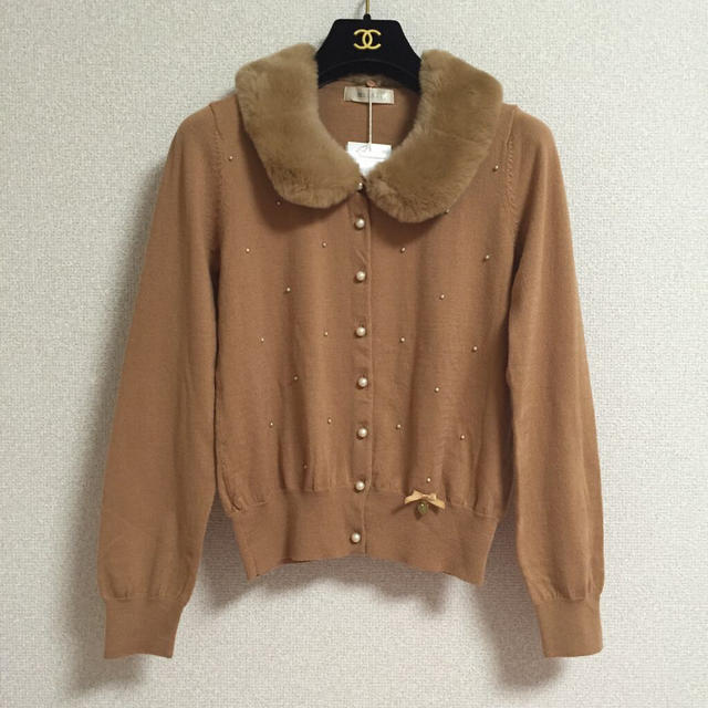 新品♡レッセパッセファー付きカーディガン