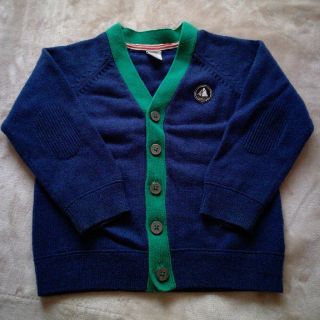 プチバトー(PETIT BATEAU)のプチバトー　長袖カーディガン　95cm(カーディガン)