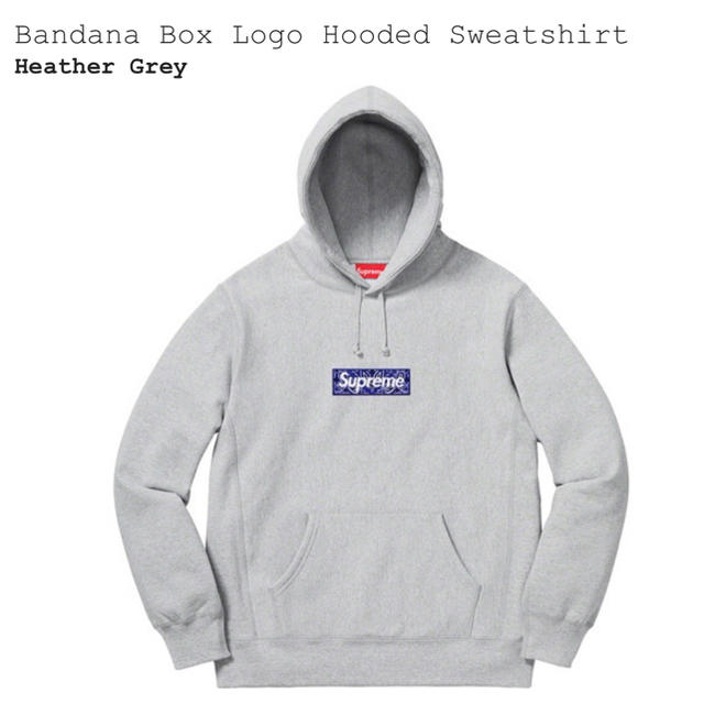 Supreme - 【S】Bandana Box Logo Hooded Sweatshirt