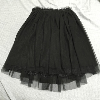 ダズリン(dazzlin)のdazzlin♡黒チュールスカート(ひざ丈スカート)