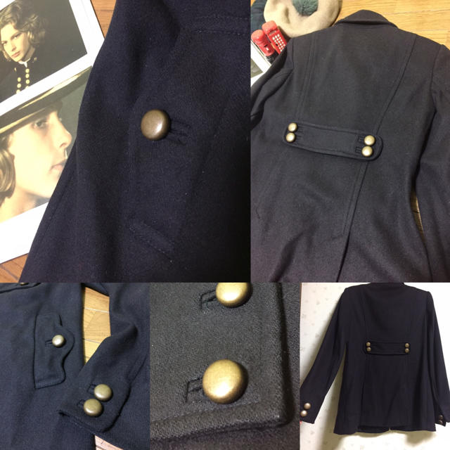 Grimoire(グリモワール)の時代物 イギリス買い付け 英国 60s vintage 釣鐘 コート レディースのジャケット/アウター(ピーコート)の商品写真