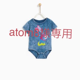 ザラキッズ(ZARA KIDS)のZARA kids ミニーマウスロンパース 74サイズ(ロンパース)