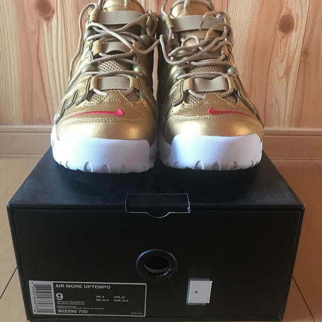 Supreme(シュプリーム)のNike×Supreme Airmoreuptempo Gold メンズの靴/シューズ(スニーカー)の商品写真