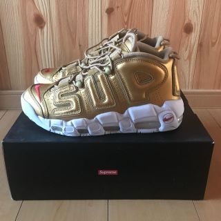 シュプリーム(Supreme)のNike×Supreme Airmoreuptempo Gold(スニーカー)