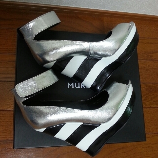 MURUA(ムルーア)のSVボーダーシューズ レディースの靴/シューズ(サンダル)の商品写真