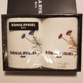 ソニアリキエル(SONIA RYKIEL)の【4枚】SONIA RYKIEL ウォッシュタオル 綿100%(タオル/バス用品)