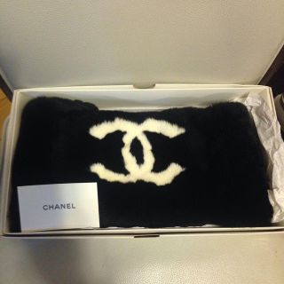 シャネル(CHANEL)のシャネル ラビットネック新品未使用 黒(マフラー/ショール)