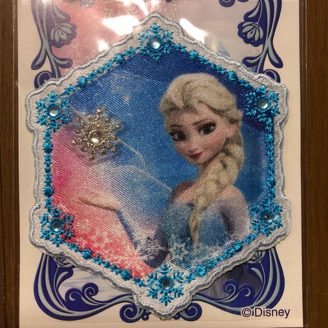 アナと雪の女王(アナトユキノジョオウ)のアナ雪 ワッペン 2枚 ハンドメイドの素材/材料(その他)の商品写真