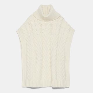 ザラ(ZARA)のZARA ケーブルニットベスト　(ニット/セーター)