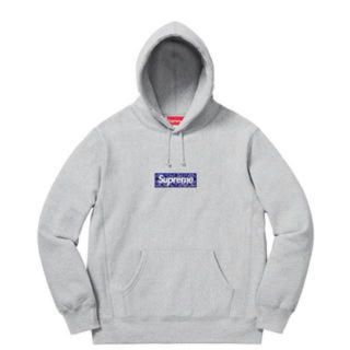 シュプリーム(Supreme)のXLサイズ Supreme Bandana Box Logo Grey(パーカー)