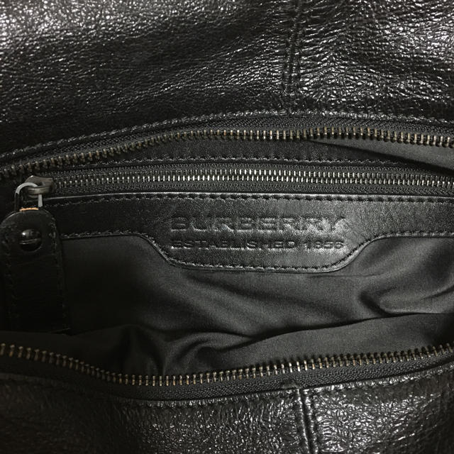 BURBERRY(バーバリー)のBurberry prosum レザー ギャザーバッグ　bag london レディースのバッグ(ハンドバッグ)の商品写真