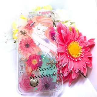 【SOLD＊366】iPhone11 Pro 押し花風 ディズニー アリエル＊