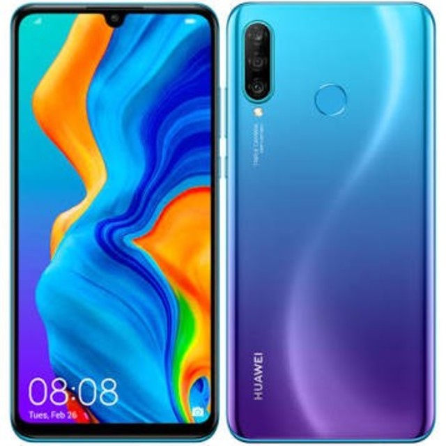 Huawei P30 Lite ピーコックブルー