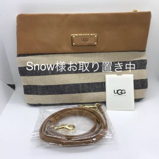 アグ(UGG)のUGG キャンバス×レザー ショルダーバッグ(ショルダーバッグ)