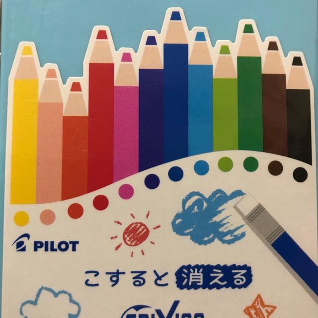 PILOT(パイロット)のパイロット✴︎フリクション色鉛筆12色 エンタメ/ホビーのアート用品(色鉛筆)の商品写真