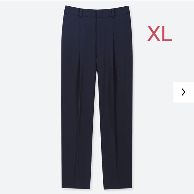 UNIQLO(ユニクロ)のユニクロ ドレープテーパードアンクルパンツ XLサイズ／ネイビー 新品タグ付き！ レディースのパンツ(カジュアルパンツ)の商品写真