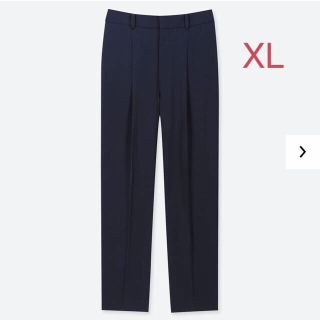 ユニクロ(UNIQLO)のユニクロ ドレープテーパードアンクルパンツ XLサイズ／ネイビー 新品タグ付き！(カジュアルパンツ)