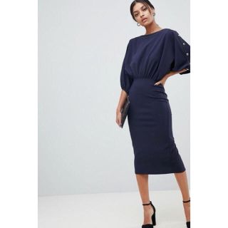 エイソス(asos)の新品タグ付き ASOS ペンシルドレスワンピース オフィスカジュアルにも♪(ひざ丈ワンピース)