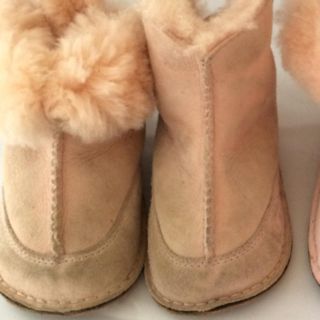 アグ(UGG)のUGG kids ピンク Ｌ 使用感あり(ブーツ)