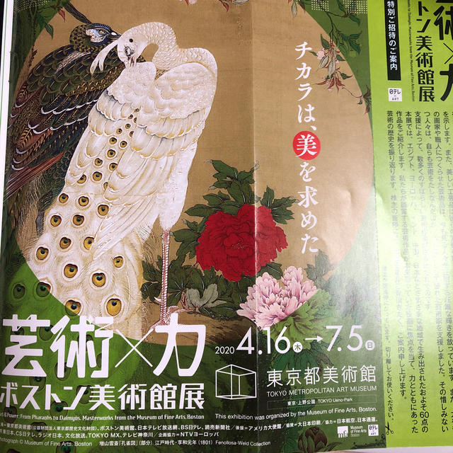 芸術×力　ボストン美術館展ご招待券 チケットの施設利用券(美術館/博物館)の商品写真