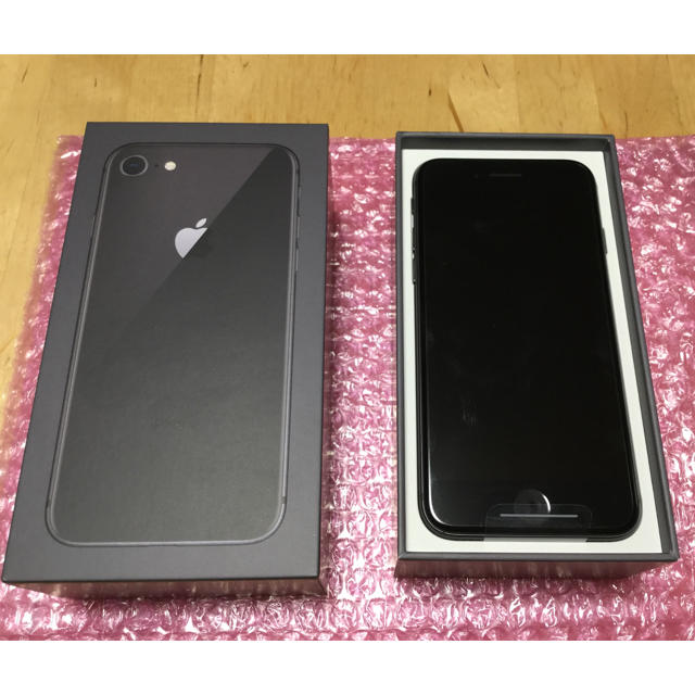 新品未使用 iPhone8 64GB スペースグレイ simフリー 利用制限○ソフトバンク色