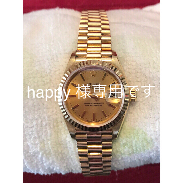 ROLEX - ロレックスレディース金無垢腕時計新春特別価格4日には元の60万にの通販 by もうむ's shop