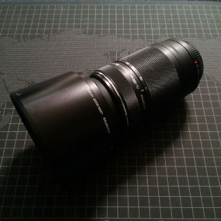 オリンパス(OLYMPUS)のOlympus　m.zuiko 75-300+フード　美品(レンズ(ズーム))