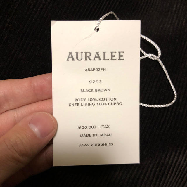 AURALEE ウォッシュドコーデュロイテーパードパンツ 18AW【完売品】 2