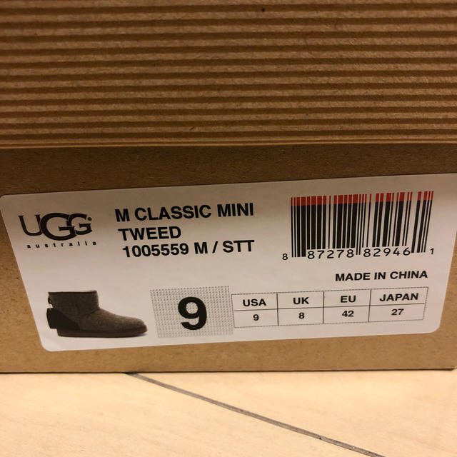 UGG  M CLASSIC MINI TWEEED  27.0cm