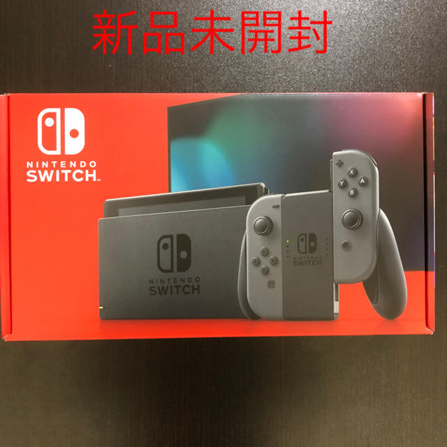 ニンテンドースイッチ　新型　グレー　新品未開封ゲームソフト/ゲーム機本体