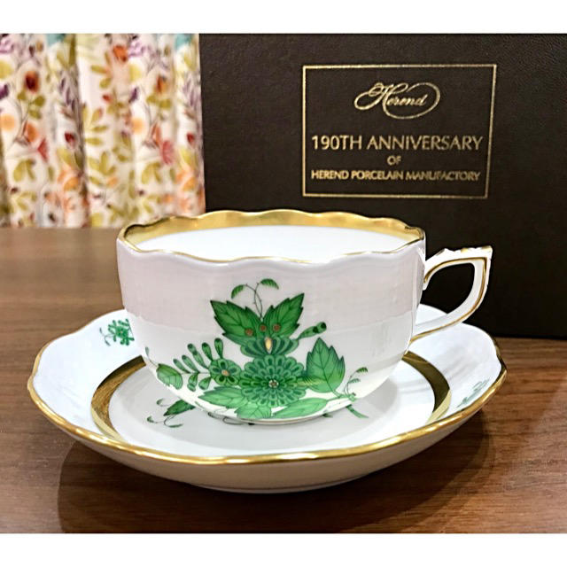 Herend - ヘレンド アポニーグリーンゴールド 開窯190周年記念限定品