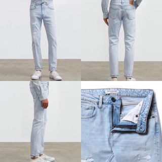 リーバイス(Levi's)のLEVI'S MADE & CRAFTED ダメージ アイスブルー(デニム/ジーンズ)