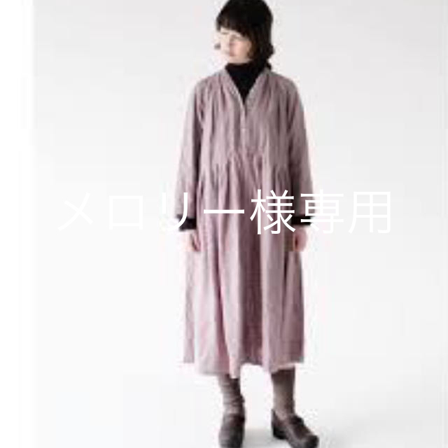 【nest Robe】リネンYネックワンピース