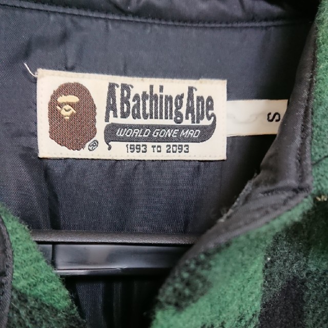 A BATHING APE(アベイシングエイプ)の【K-10様専用】APE バッファローチェックジャケット メンズのジャケット/アウター(ブルゾン)の商品写真