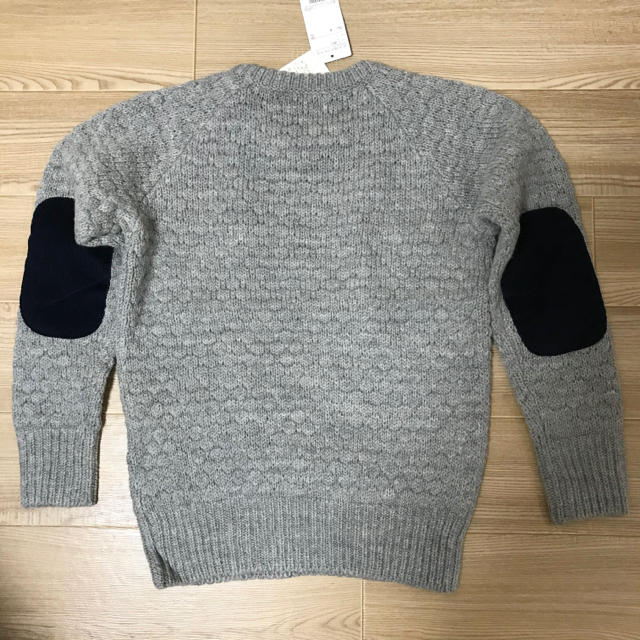 タグ付き未使用❗️BEAMS BOY / 3ゲージラーベン エルボーパッチニット
