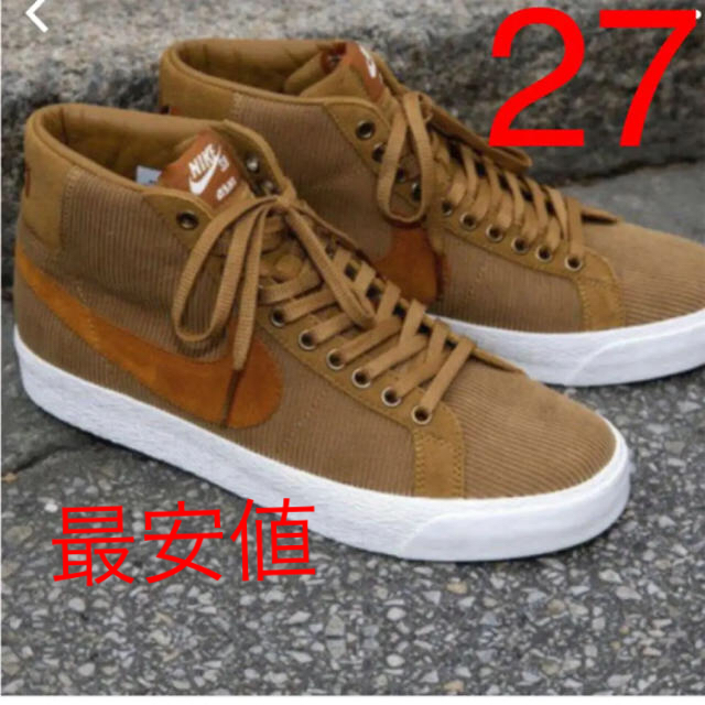 NIKE(ナイキ)のOSKI NIKE SB BLAZER 27 ナイキ オスキ コーデュロイ メンズの靴/シューズ(スニーカー)の商品写真
